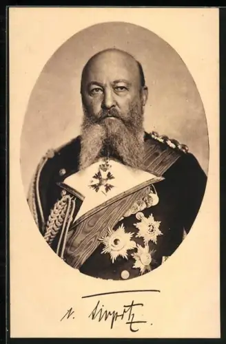 AK Grossadmiral von Tirpitz in Uniform mit Orden