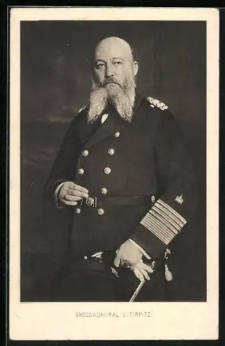 AK Grossadmiral von Tirpitz in Uniform