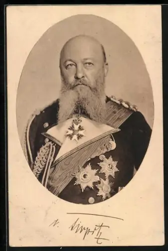 AK Grossadmiral von Tirpitz in Uniform mit Orden