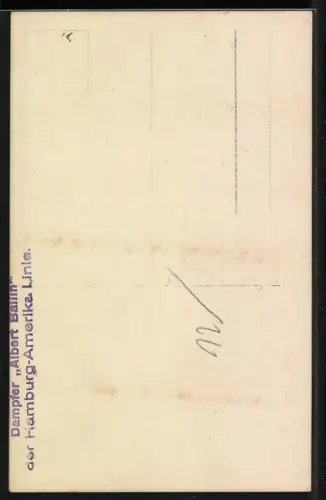 AK Passagierschiff Dampfer Albert Ballin der Hamburg-Amerika Linie, Speisesaal