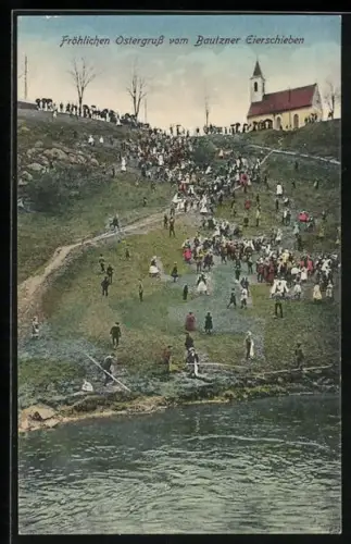 AK Bautzen, Bautzner Eierschieben zu Ostern
