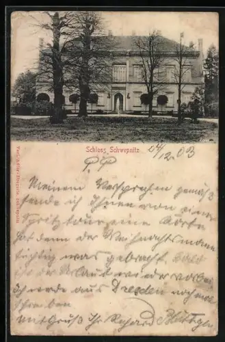 AK Schwepnitz, Blick zum Schloss