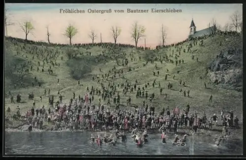 AK Bautzen, Bautzner Eierschieben zu Ostern