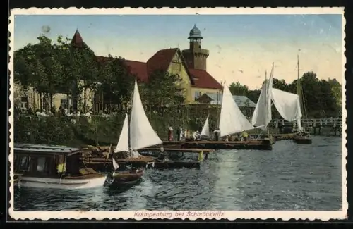 AK Berlin-Köpenick, Voigt's Restaurant Krampenburg an der Dahme Promenade
