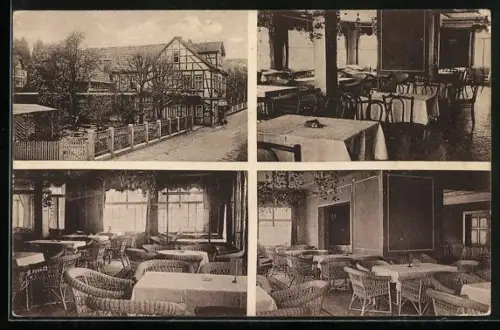AK Bad Thal b. Eisenach, Frank`s Hotel zum Adler, Bes. Hugo Frank