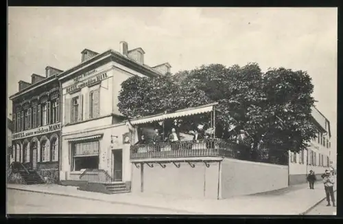 AK Neuwied, Hotel zum wilden Mann, Inh. August Weinert
