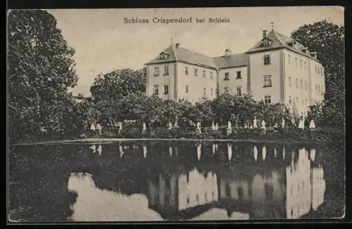 AK Schleiz, Schloss Crispendorf am Wasser