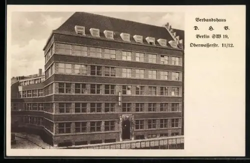 AK Berlin, Verbandshause D. H. B. in der Oberwasserstr. 11/12