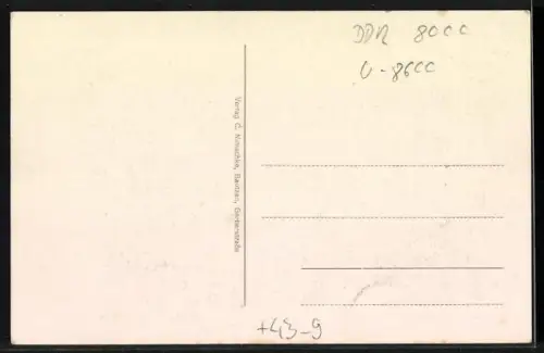 AK Bautzen, Bautzner Eierschieben, Fröhlichen Ostergruss