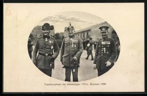 AK Bautzen, Traditionsfeier der ehemaligen 177er 1926