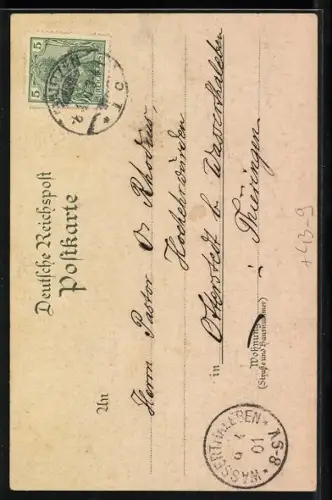 Lithographie Bautzen, Eierschieben an der Kirche auf dem Proitschenberg