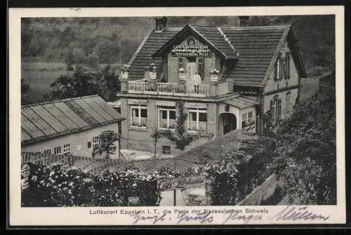 AK Eppstein i. T., Cafe Lorsbachtal mit Garten