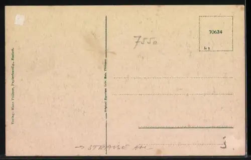AK Rastatt, Strasse am Augustaplatz, mit Allee-Promenade