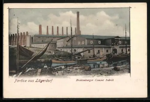 AK Lägerdorf, Breitenburger Cement-Fabrik, Panorama