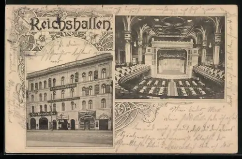 AK Berlin, Cafe Reichshallen, Leipzigerstrasse 77
