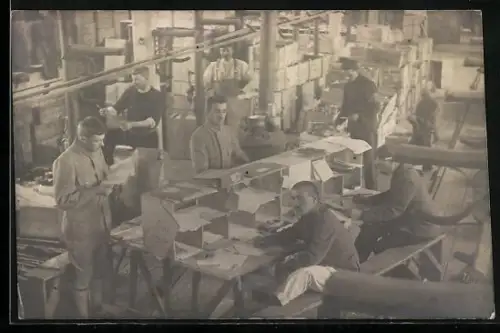 Foto-AK Bautzen i. Sa., Kriegsgefangenen-Lager, Poststation
