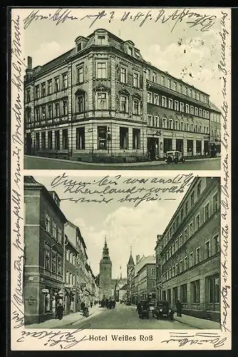AK Bautzen, Hotel Weisses Ross, Inh. Curt Zestermann