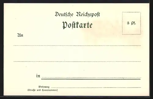 Lithographie Hamburg-St.Pauli, Deutsche Seewarte