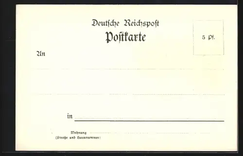 Lithographie Hamburg-Eppendorf, Eppendorfer Kirche