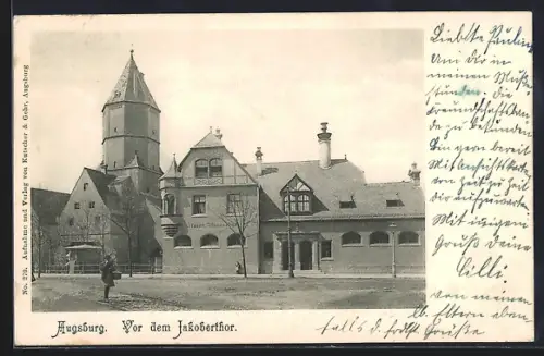 AK Augsburg, Vor dem Jakobertor