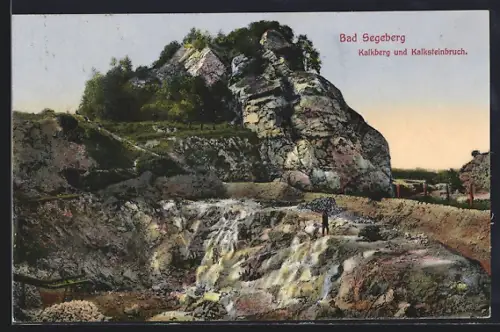 AK Bad Segeberg, Kalkberg, Kalksteinbruch