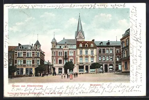 AK Altenkirchen / Westerwald, Marktplatz