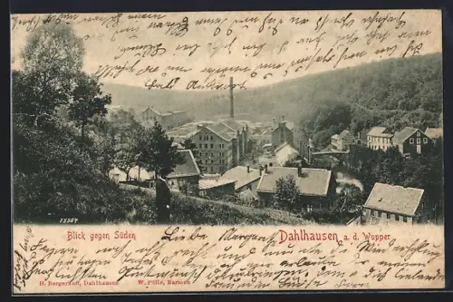 AK Dahlhausen a. d. Wupper, Blick gegen Süden