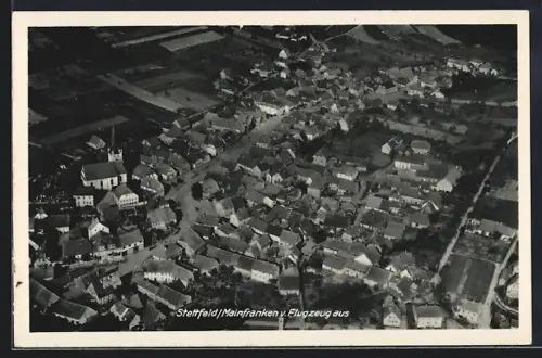AK Steinfeld /Mainfranken, Ortsansicht aus dem Flugzeug