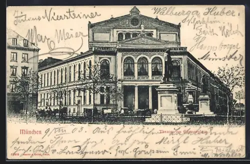 AK München, Theater am Gärtnerplatz
