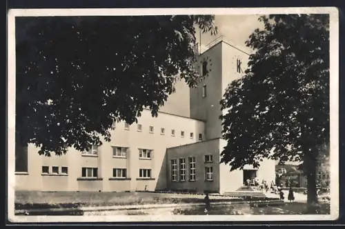 AK Pirmasens, Stadtbad von der Strassenseite aus