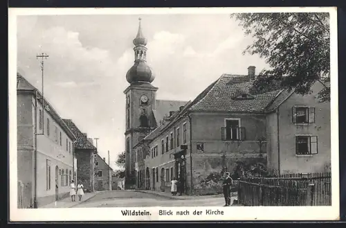 AK Wildstein, Blick nach der Kirche