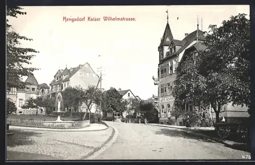 AK Rengsdorf, Hotel Eulin der Kaiser Wilhelmstrasse