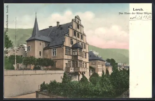 AK Lorch / Rhein, Das Haus der Ritter Hilgen