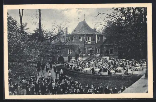 AK München-Schwabing, Gasthaus zum Chines. Turm, Englischer Garten
