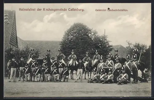 AK Catlenburg, Heimatfest der Kirchengemeinde, Osteroder Landwehrbataillon
