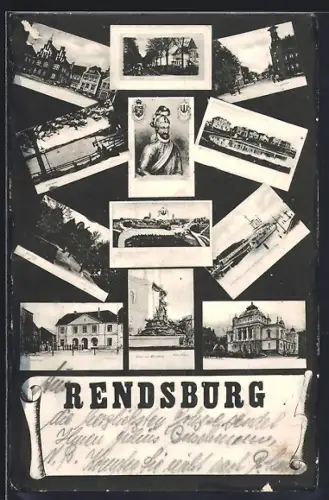 AK Rendsburg, Verschiedene Ortsansichten