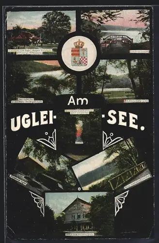 AK Uglei-See, Hotel und Pension Uklei, Gasthaus zum Uglei v. August Holzbach