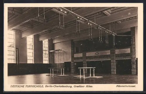 AK Berlin-Charlottenburg, Deutsche Turnschule in der Graditzer Allee