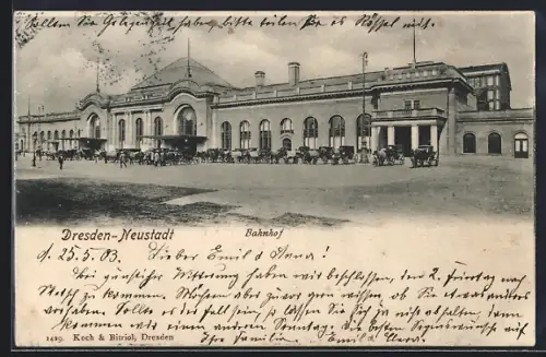 AK Dresden-Neustadt, Bahnhof
