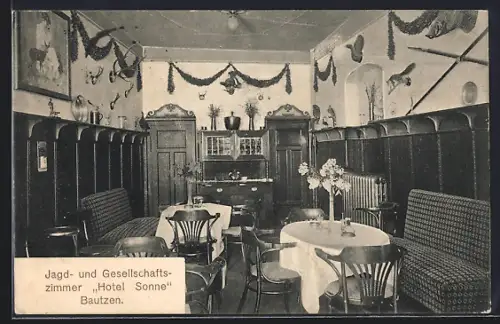 AK Bautzen, JHotel Goldene Sonne, Inh. Gustav Pausch