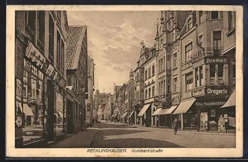 AK Recklinghausen, Kunibertistrasse, Drogerie