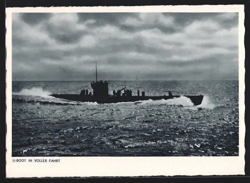 AK U-Boot in voller Fahrt