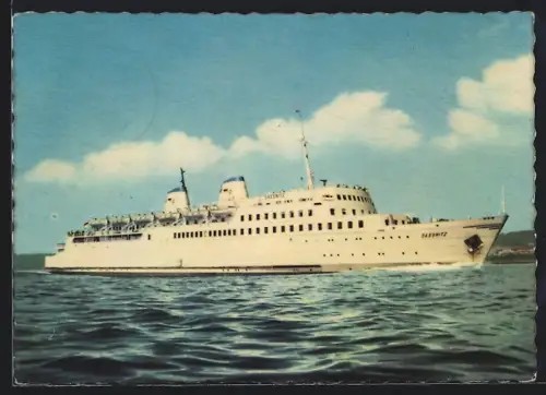AK Fährschiff Sassnitz auf See