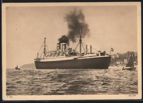 AK Passagierschiff Hamburg der Hamburg-Amerika Linie