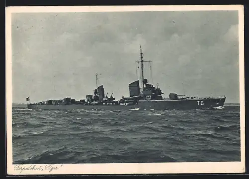 AK Torpedoboot Tiger der Kriegsmarine