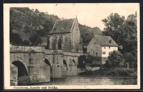 AK Creuzburg, Kapelle und Brücke
