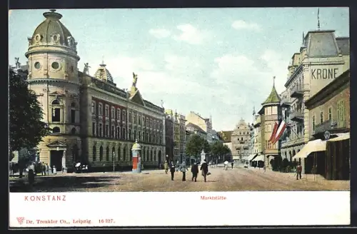 AK Konstanz, Markstätte, Hotel Krone