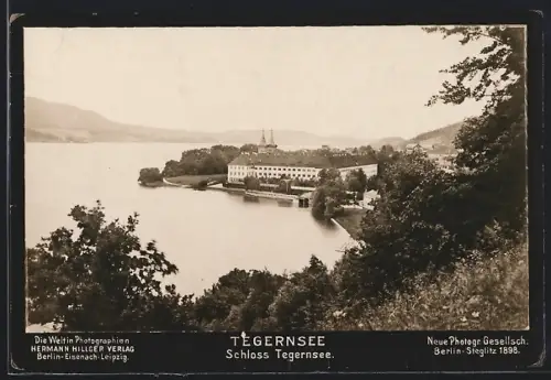 Foto-AK NPG: Tegernsee, Schloss Tegernsee