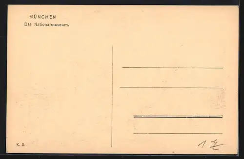 AK München, Neues Nationalmuseum