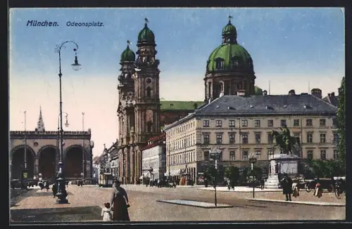AK München, Am Odeonsplatz
